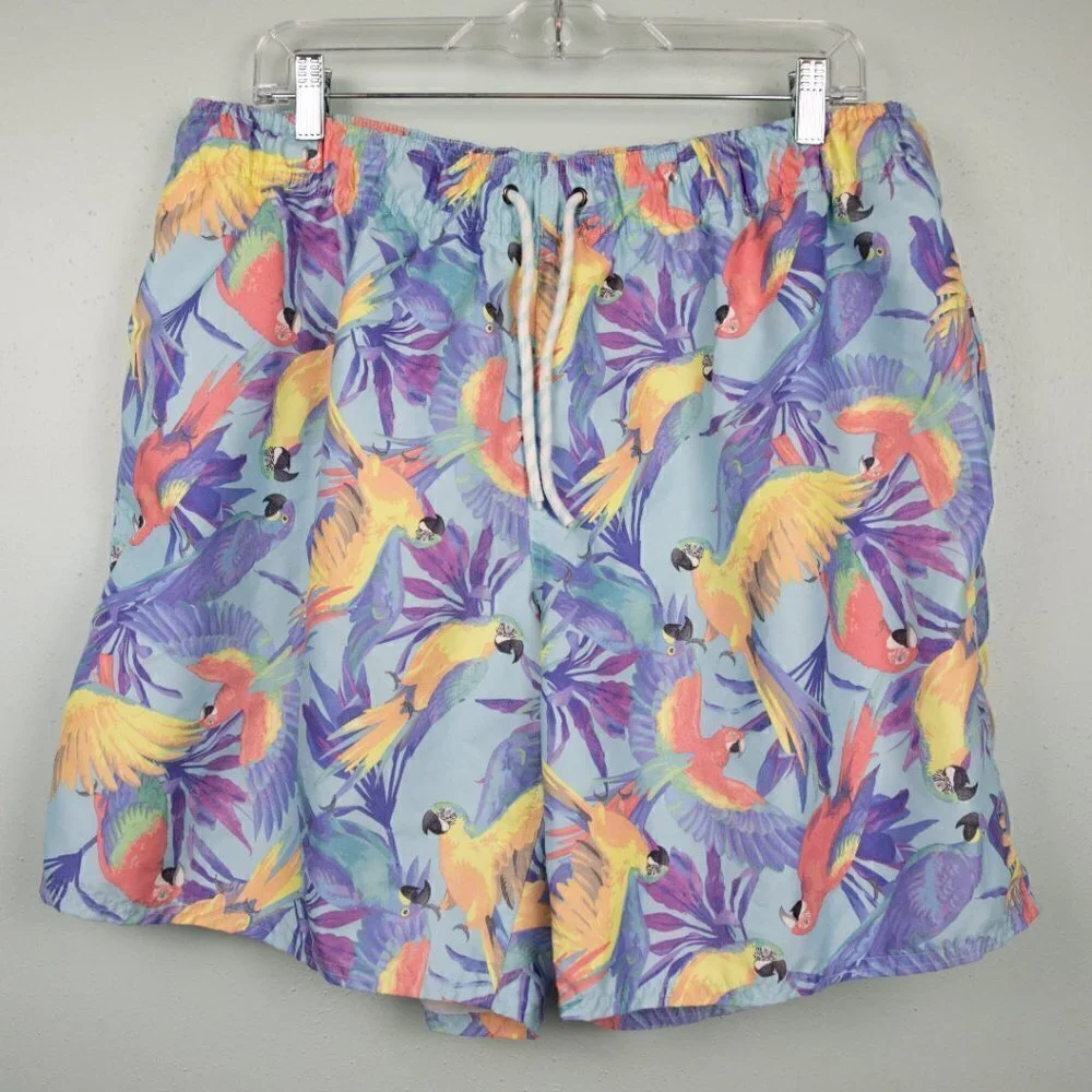 St. John's Bay parrot swim trunks-XL